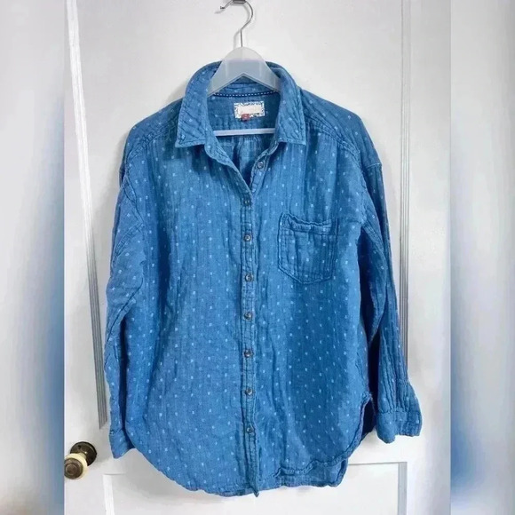 Anthropologie Pilcro Cotton Buttondown Size M - Picture 1 of 7